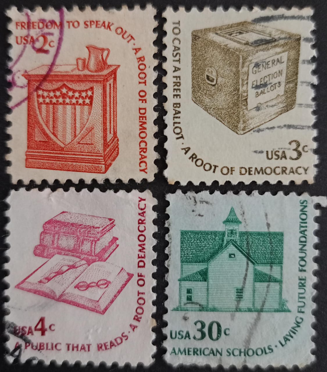 United States of America 1975 Stamps 4V Used Set