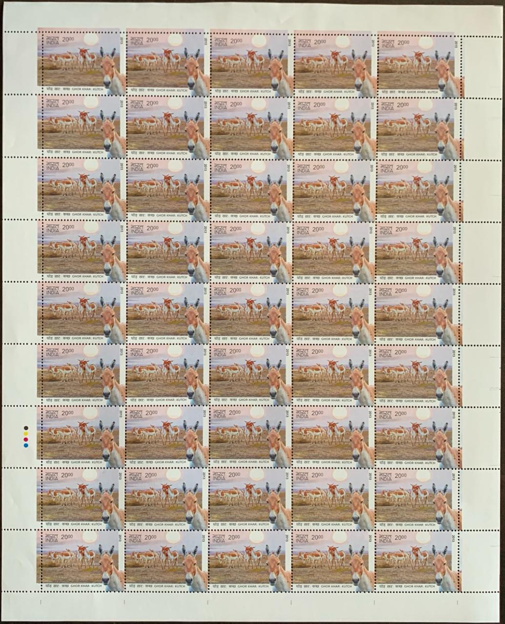 India 2013 Ghor Khar: Kutch Full Sheet