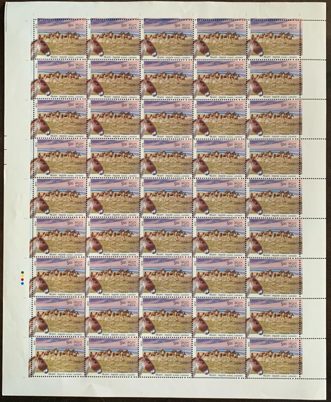 India 2013 Kiang Ladakh Full Sheet