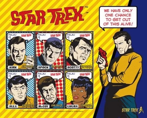 Palau 2016 Star Trek M/S MNH