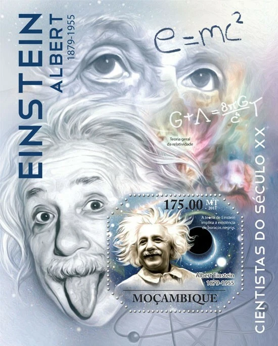 Mozambique 2011 Albert Einsteinu M/S MNH