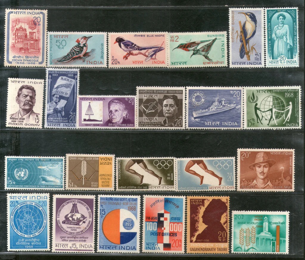 India 1968 Year Pack Complete Set MNH