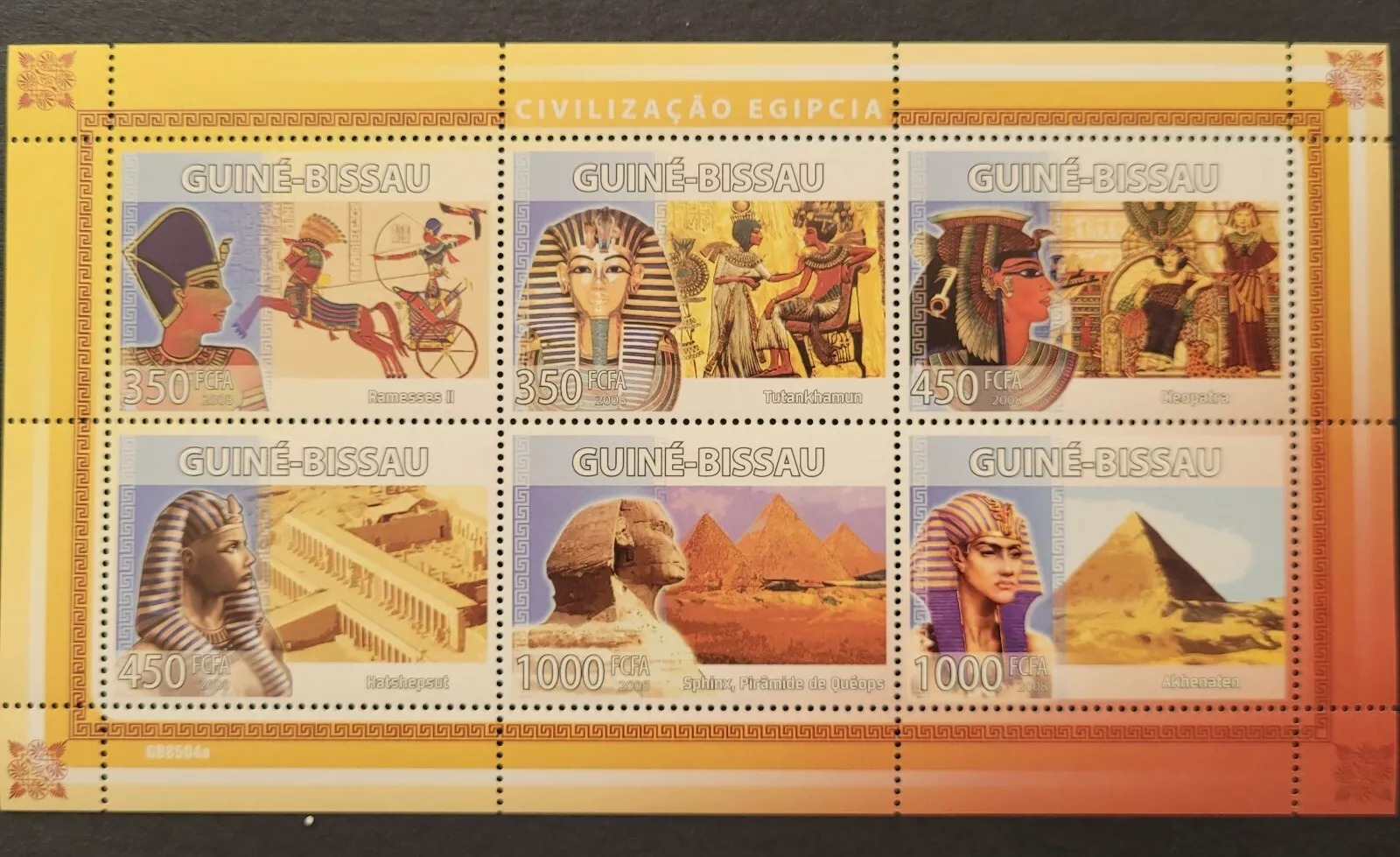 Guinea Bissau 2008 Culture Civilization of Egypt M/S MNH