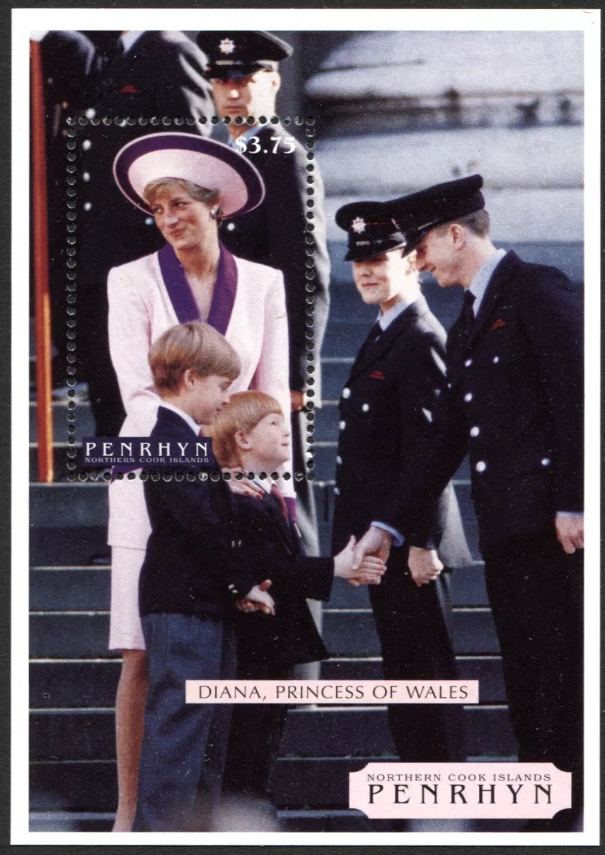 Penrhyn Diana Princess of Wales M/S MNH