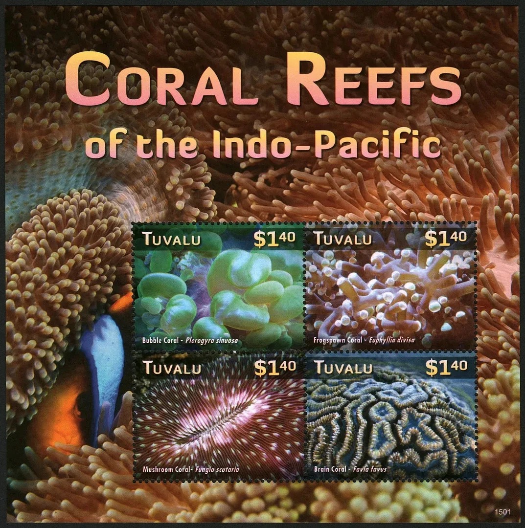 Tuvalu 2015 Coral Reefs Marine Life M/S MN