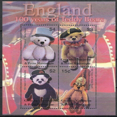 Grenada 2002 Teddy Bears M/S MNH