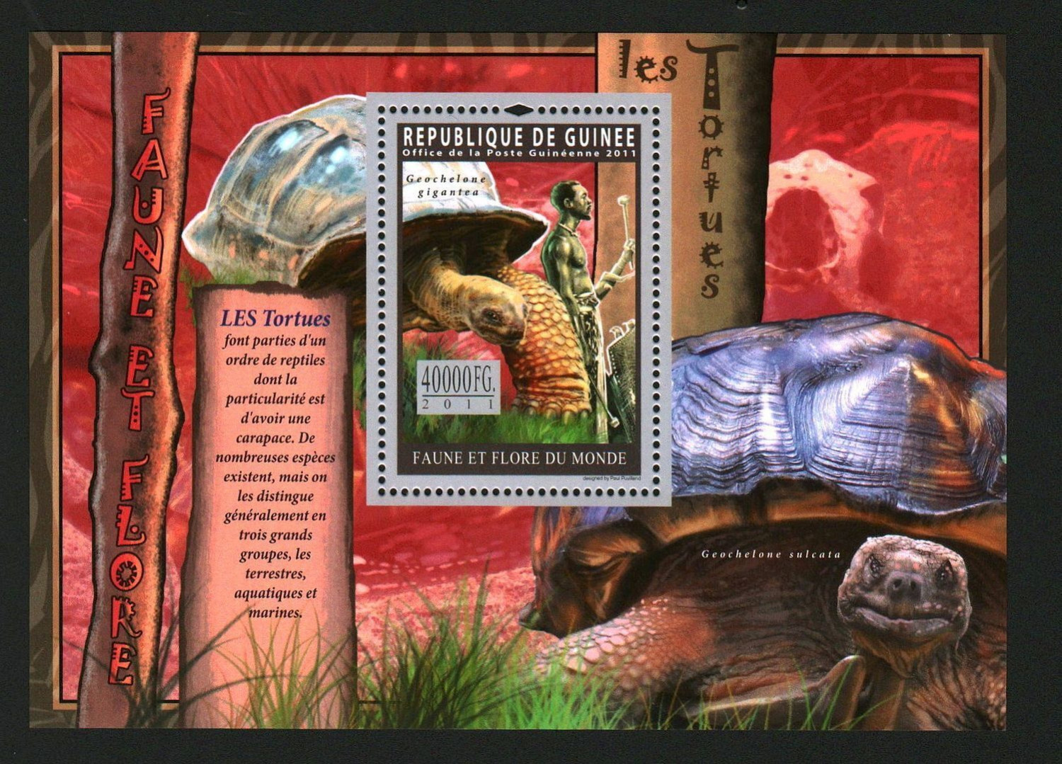 Guinee 2011 Turtles M/S MNH