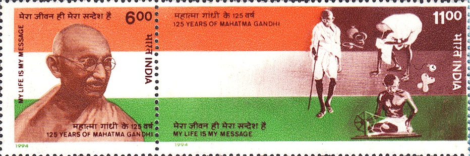 India 1994 Mahatma Gandhi Setenant MNH