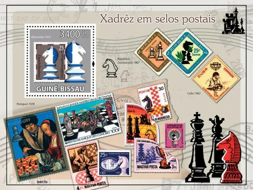 Guinea Bissau 2008 Chess M/S MNH