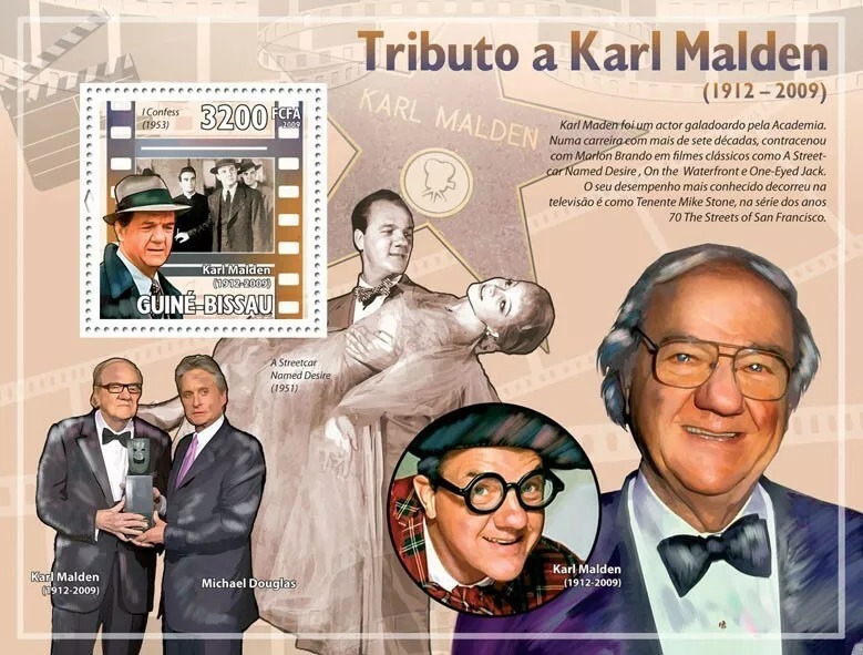 Guinea Bissau 2008 Karl Malden M/S MNH