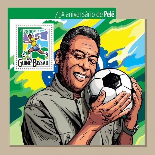 Guinea Bissau 2015 Pele M/S MNH