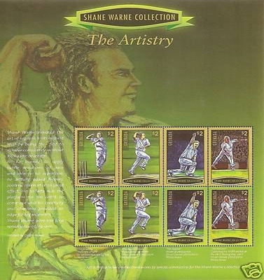 Grenada 2007 Shane Warne Cricket Stamps  M/S MNH