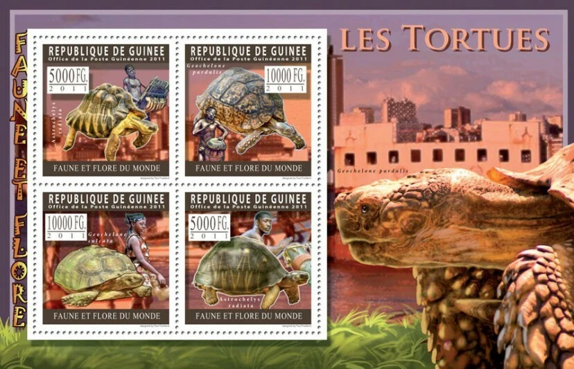 Guinee 2011 Turtles M/S MNH