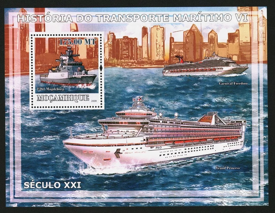 Mozambique 2009 History Of Maritime Transport M/S MNH