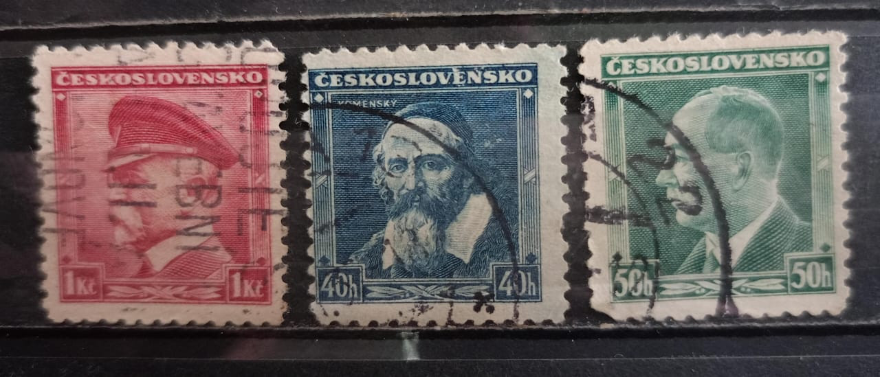 Ceskoslovesko 90's Stamps 3V Used Set