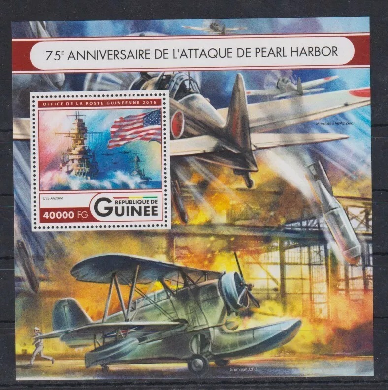 Guinee 2016 Pearl Harbor Military War 11 M/S HMN