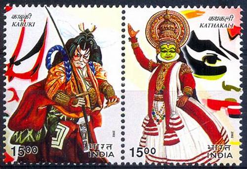 India 2002 Diplomatic Relations Between India & Japan Setenant MNH