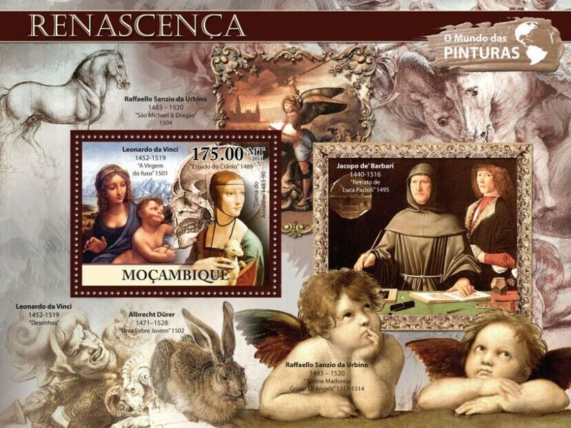 Mozambique 2011 Leonardo da Vinci Painting M/S MNH