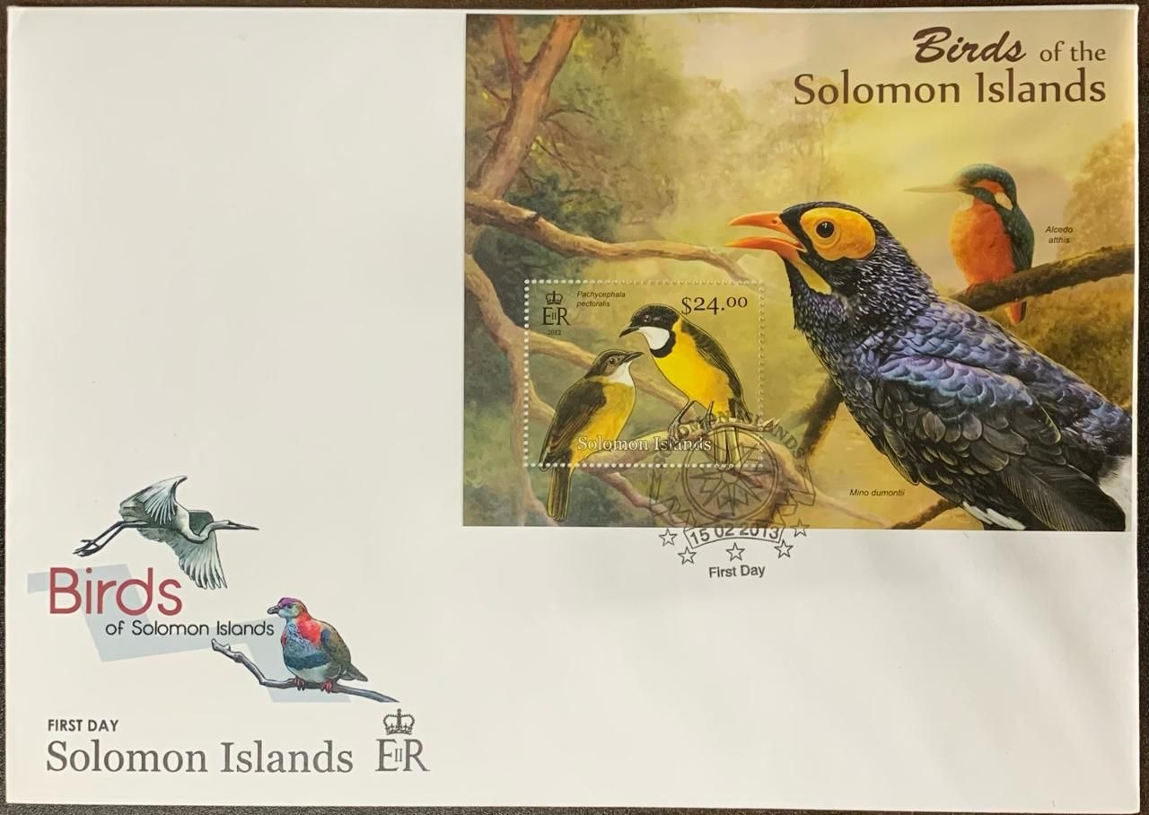 Solomon Island 2012 Birds First Day Cover FDC