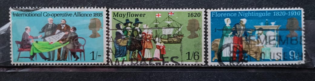 Great Britain 90's Historical Events Stamps 3V Used Set